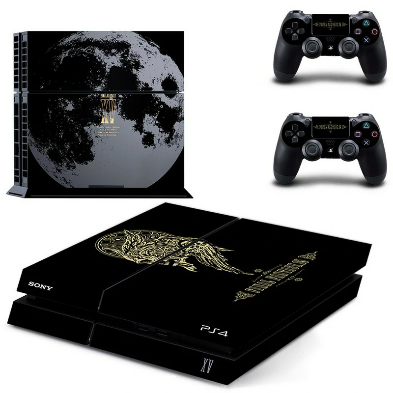 GYTM0645 PS4 skin by ononswitch: premium matte black vinyl wrap designed to fit the standard PlayStation 4 console. Scratch-resistant, bubble-free application. Matte black PS4 skin with geometric pattern for PlayStation 4 console