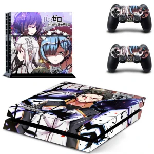 Black and teal geometric PS4 skin design for PlayStation 4 console by ononswitch