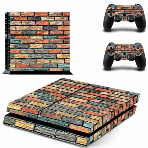 Black and gray geometric PS4 skin model GYTM0800 by ononswitch