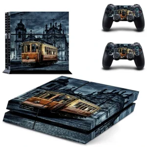 Black and gold geometric PS4 console skin by ononswitch, model GYTM0814