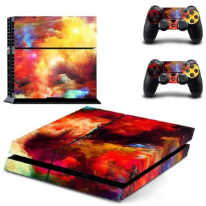 Black and gold geometric PS4 skin design by ononswitch, model GYTM0815