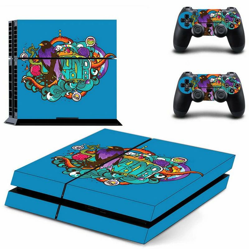 Premium-fit PS4 skin GYTM0817 in matte black with subtle geometric texture. Designed for PlayStation 4 Slim and original models. Durable, removable, no residue. Custom matte black PS4 skin with geometric pattern for PlayStation 4 console