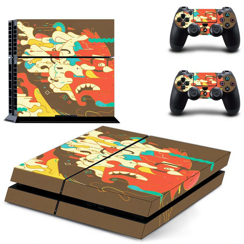Ononswitch GYTM0818 matte black PS4 skin: precision-cut, easy-install vinyl wrap designed to protect and personalize your PlayStation 4 console. Matte black PS4 skin with subtle geometric pattern, model GYTM0818 by Ononswitch
