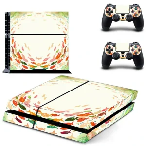Black and gold geometric PS4 skin design for PlayStation 4 console