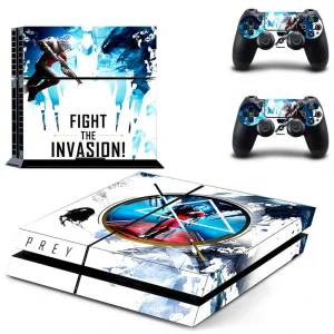 Black and gold geometric PS4 skin design for PlayStation 4 console by ononswitch