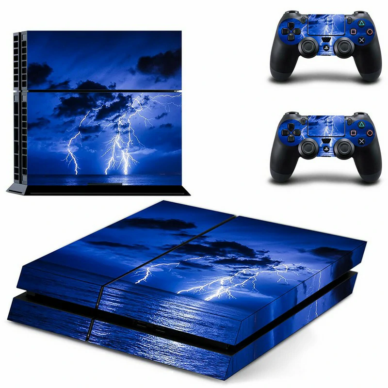 Black and red geometric PS4 skin design for PlayStation 4 console by ononswitch