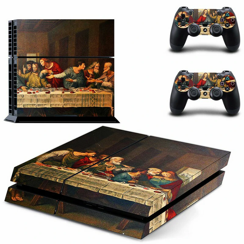 GYTM1110 PS4 skin by ononswitch: premium matte black vinyl wrap with clean lines and precision cutouts for PS4 Slim. No residue, no bubbles, full port access. GYTM1110 custom matte black PS4 console skin with geometric pattern
