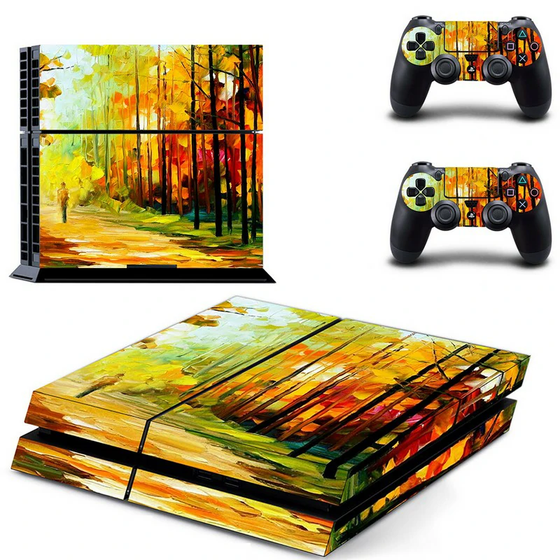 PS4 skin GYTM1114 by ononswitch: premium vinyl decal with bold black-and-gold pattern, fits standard PS4 console perfectly. Scratch-resistant and removable. Black and gold geometric PS4 skin design for PlayStation 4 console