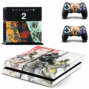 Black and gold geometric PS4 skin design for PlayStation 4 console by ononswitch
