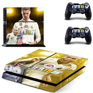Custom matte black PS4 console skin with geometric pattern by ononswitch