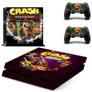 Black and gold geometric PS4 skin model GYTM1261 applied to console