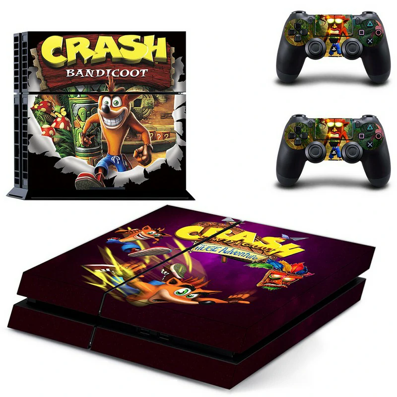 ononswitch PS4 skin GYTM1261: sleek black-and-gold geometric design, easy peel-and-stick application, protects your PlayStation 4 console while adding personality. Black and gold geometric PS4 skin model GYTM1261 applied to console