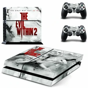 Black and teal geometric PS4 console skin by ononswitch, model GYTM1266