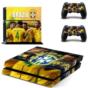 Black and red geometric PS4 skin design for PlayStation 4 console by ononswitch