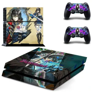 Matte black PS4 skin with subtle geometric pattern, model GYTM1689