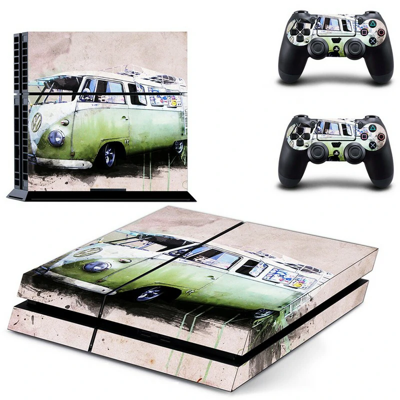 Premium matte black PS4 skin (model GYTM1717) from ononswitch — fits standard PS4 slim and original models, scratch-resistant and removable. GYTM1717 matte black PS4 skin applied to console