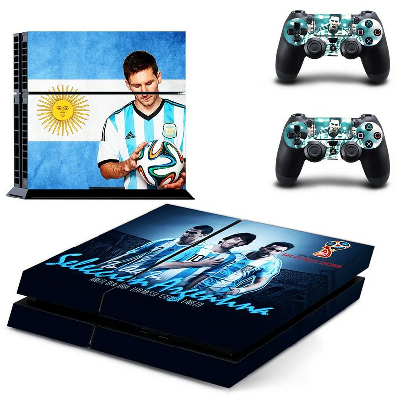 Ononswitch GYTM1718 PS4 skin in sleek matte black. Precision-cut, bubble-free installation. Protects your console while adding a clean, modern look. Matte black PS4 skin with geometric pattern for PlayStation 4 console