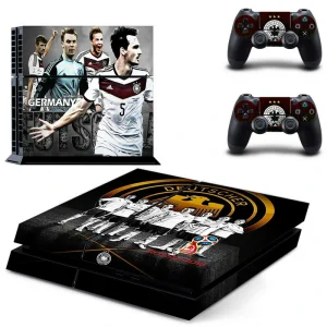 Matte black PS4 skin with geometric pattern, model GYTM1721 for ononswitch