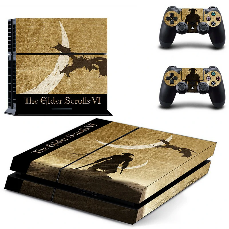 GYTM1842 PS4 skin by ononswitch: premium matte-finish vinyl wrap with precise cutouts for PlayStation 4. Easy to apply, bubble-free, and removable. Black and gold geometric PS4 skin by ononswitch for PlayStation 4 console