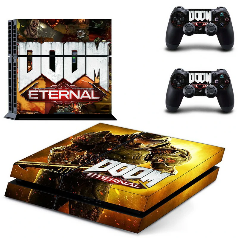 GYTM1850 PS4 skin from ononswitch — premium vinyl wrap with precise cutouts for ports and buttons. Easy to apply, no residue on removal. GYTM1850 black and gold geometric PS4 skin for PlayStation 4 console