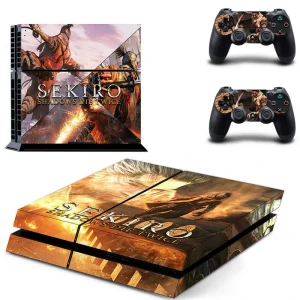 GYTM1860 black and gold geometric PS4 skin for PlayStation 4 console