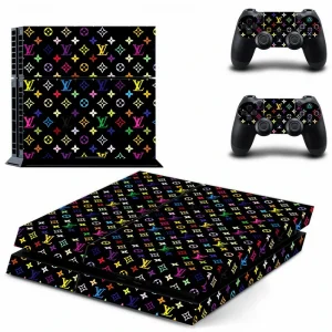 Black and gold geometric PS4 console skin by ononswitch
