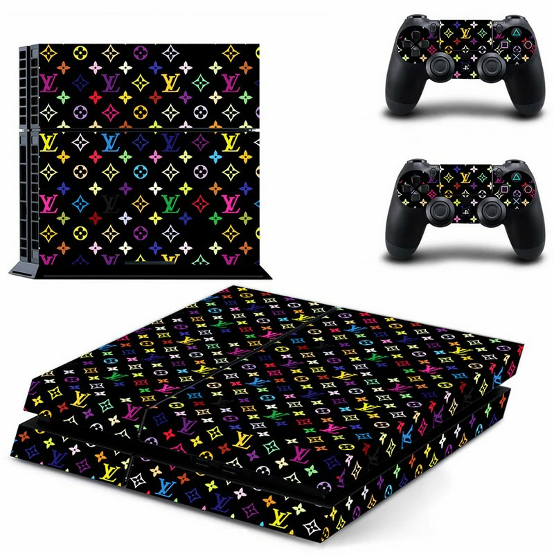 Black and gold geometric PS4 console skin by ononswitch