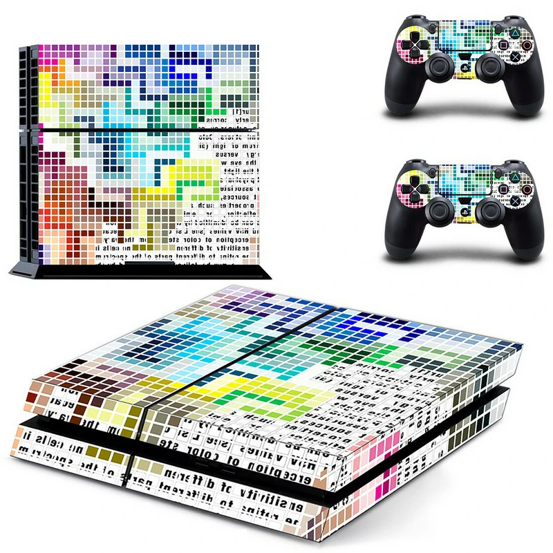 Custom PS4 skin GYTM2165 by ononswitch: sleek black and teal geometric design, fits standard PS4 console, removable vinyl wrap with air-release tech. Black and teal geometric PS4 console skin by ononswitch, model GYTM2165