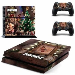 Black and gold geometric PS4 skin design for PlayStation 4 console by ononswitch