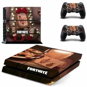 Black and gold geometric PS4 skin design for PlayStation 4 console cover by ononswitch