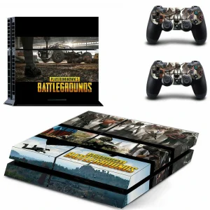 Black and gray geometric PS4 skin model GYTM2290 for PlayStation 4 console