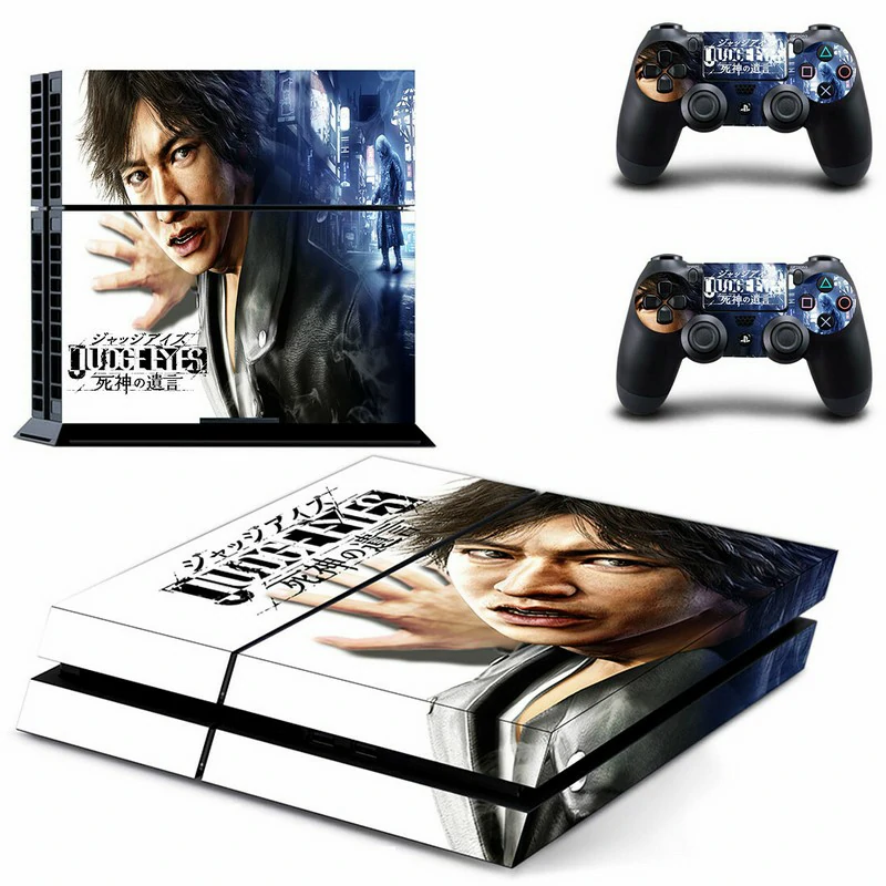 PS4 controller skin GYTM2306 in matte black and charcoal gray with modern geometric texture. Designed for full coverage, grip comfort, and quick installation on original PS4 controllers. Black and gray geometric PS4 controller skin with subtle texture pattern