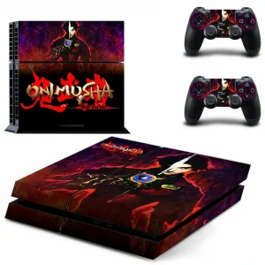 Black and gold geometric PS4 skin design for PlayStation 4 console by ononswitch