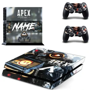 Black and red geometric PS4 controller skin with 'GYTM2446' pattern by ononswitch