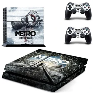 Black and gray geometric PS4 console skin by ononswitch, model GYTM2450