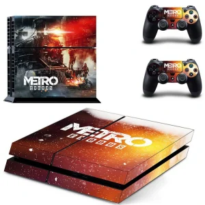 Black and gray geometric PS4 controller skin with subtle texture pattern