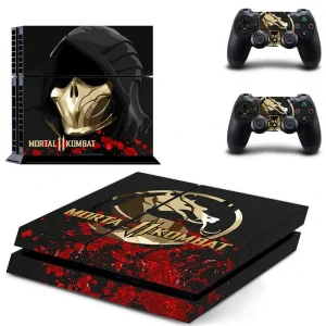 Black and gold geometric PS4 skin design for PlayStation 4 console
