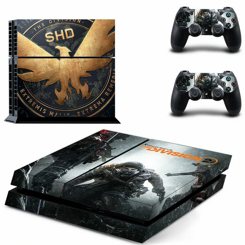 Custom-fit matte black PS4 skin with minimalist geometric detailing. Designed for PlayStation 4 Slim and original models. Durable, removable, and made in the USA by ononswitch. Matte black custom skin for PlayStation 4 console with subtle geometric pattern