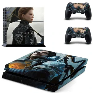 Black and teal geometric PS4 skin design for PlayStation 4 console by ononswitch