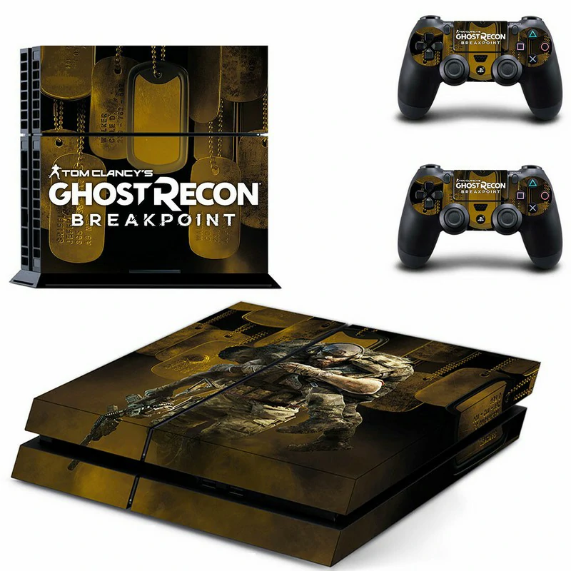 ononswitch PS4 skin GYTM2597 features a sleek black base with metallic gold geometric pattern. Designed for full PS4 coverage, durable vinyl, no residue removal. Black and gold geometric PS4 console skin by ononswitch, model GYTM2597