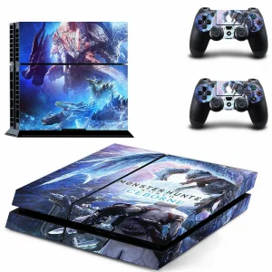 Black and gold geometric PS4 skin design for PlayStation 4 console by ononswitch