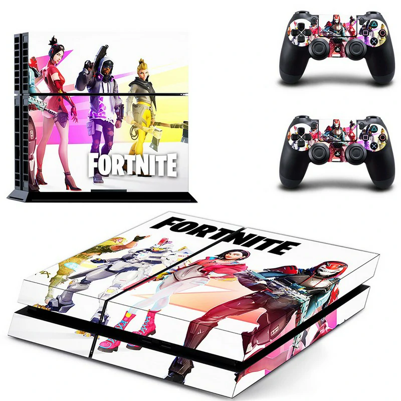 GYTM2607 PS4 skin in sleek matte black with subtle texture. Designed for full PS4 console coverage, durable vinyl, no residue on removal. Matte black PS4 skin with geometric pattern for PlayStation 4 console