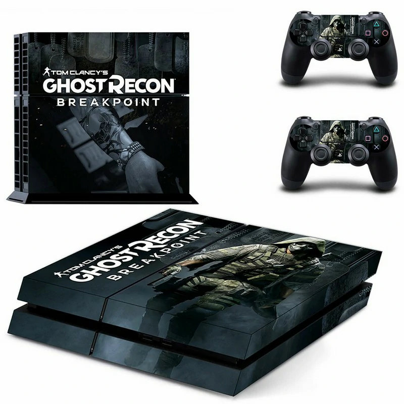 GYTM2627 PS4 skin in sleek matte black with low-profile texture. Easy to apply, fits standard PS4 console perfectly. Made by ononswitch. Matte black PS4 skin with geometric pattern, model GYTM2627