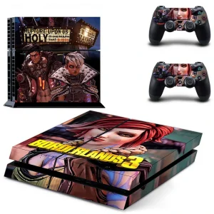 GYTM2630 black and gold geometric PS4 console skin by ononswitch