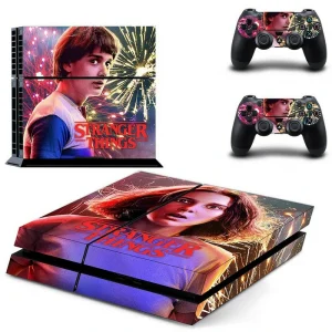 Matte black PS4 skin with subtle geometric pattern, model GYTM2743