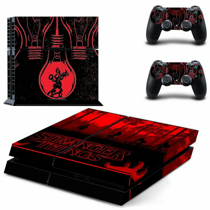PS4 skin GYTM2748: sleek matte black finish with understated geometric detail. Easy to apply, protects your PlayStation 4 while adding个性 style. Custom matte black PS4 skin with geometric pattern for PlayStation 4 console