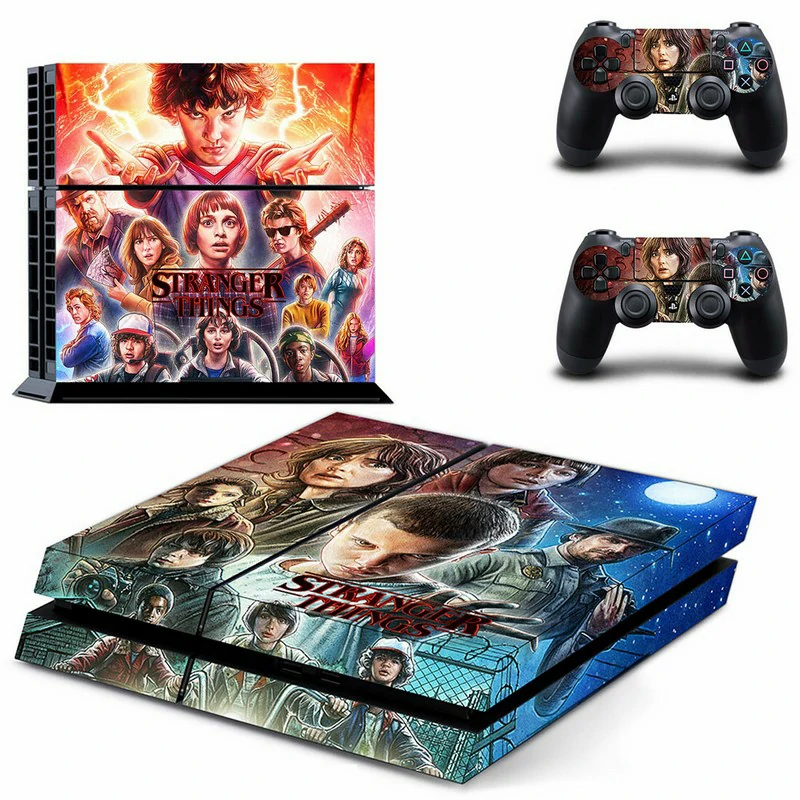 Ononswitch PS4 skin GYTM2749 features bold geometric styling in black and red. Made for full-console coverage, durable matte finish, and simple DIY installation. Black and red geometric PS4 skin with 'GYTM2749' design for PlayStation 4 console