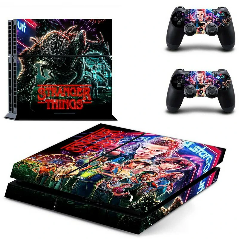Premium matte black PS4 skin (model GYTM2752) from ononswitch. Easy to apply, scratch-resistant, and designed specifically for the PS4 Slim console. Custom matte black PS4 console skin with geometric pattern for PlayStation 4 slim