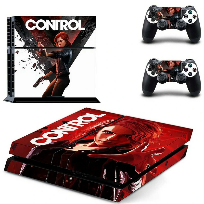 PS4 controller skin GYTM2781: premium matte vinyl wrap with precise cutouts, fits standard DualShock 4. Designed by ononswitch for durability and sleek look. Black and gold geometric PS4 controller skin GYTM2781 applied to DualShock 4