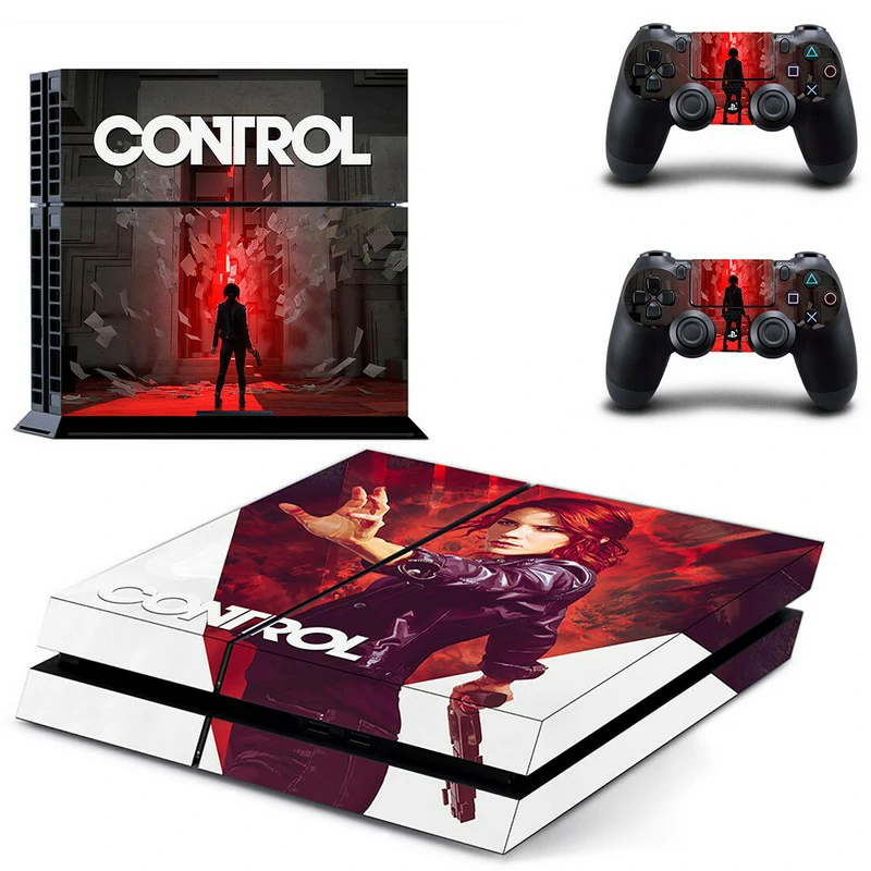 GYTM2784 matte black PS4 skin fits snugly over the console, offering scratch resistance and a sleek, low-profile look. Made for PS4 Slim and original models. Matte black PS4 skin with subtle geometric pattern for PlayStation 4 console